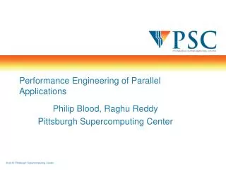 Performance Engineering of Parallel Applications
