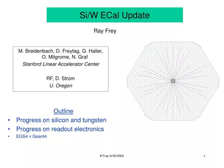 si w ecal update