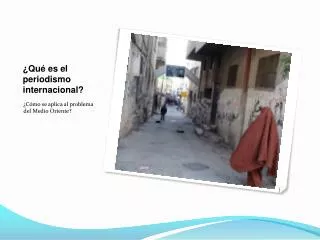 qu es el periodismo internacional