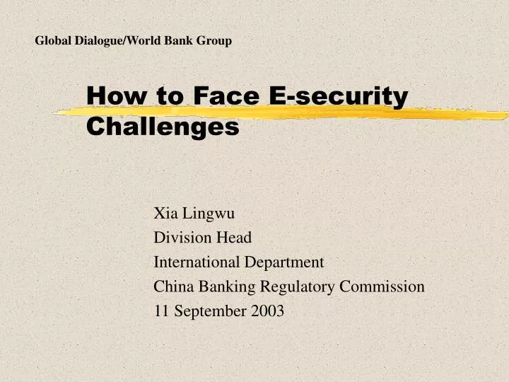 how to face e security challenges