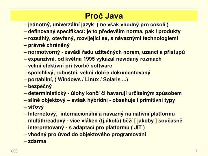 pro java