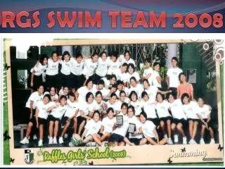 RGS SWIM TEAM 2008