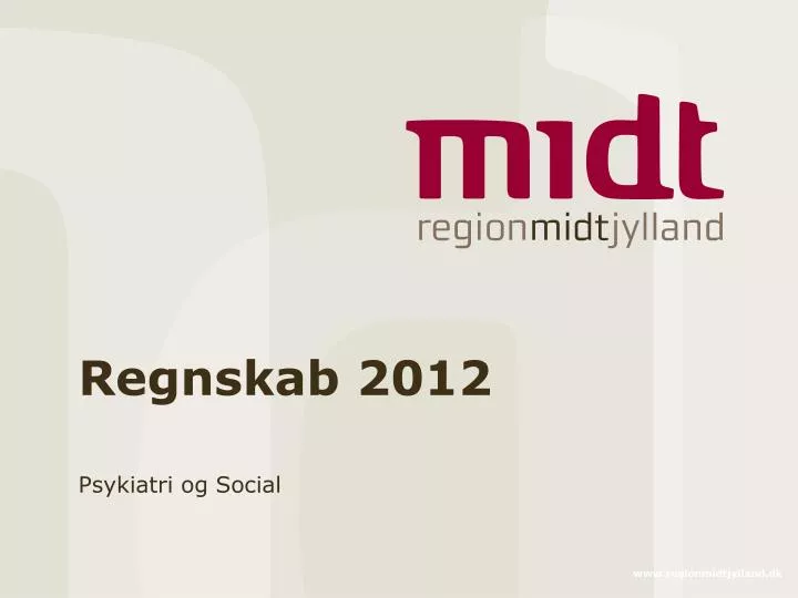 regnskab 2012