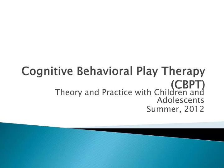 cognitive behavioral play therapy cbpt