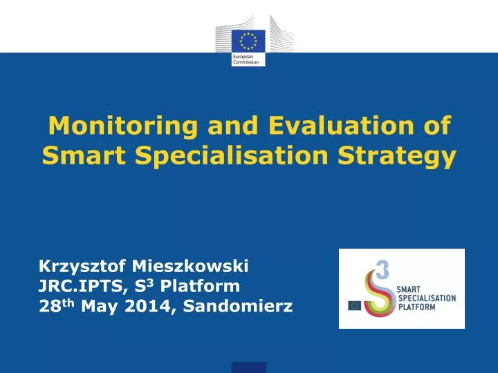 monitoring and evaluation of smart specialisation strategy
