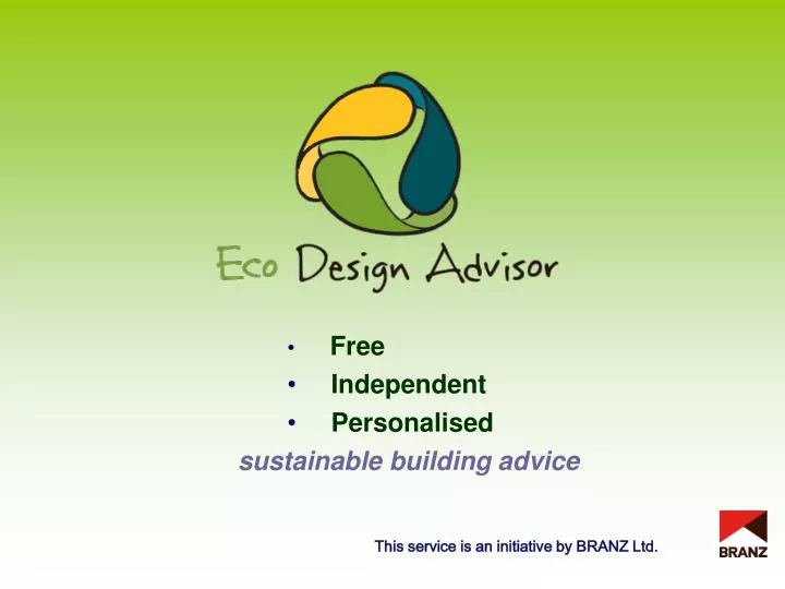 free independent personalised sustainable building advice