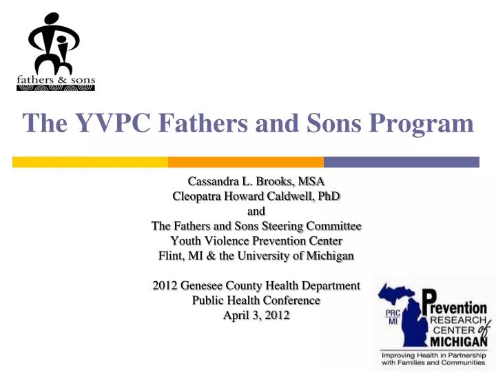 the yvpc fathers and sons program