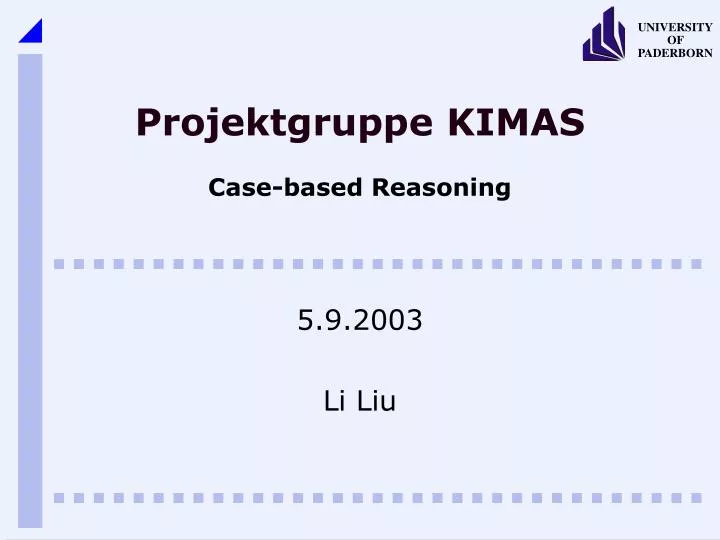 projektgruppe kimas case based reasoning