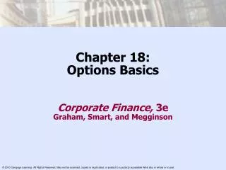 Chapter 18: Options Basics
