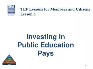Investing in Public Education Pays