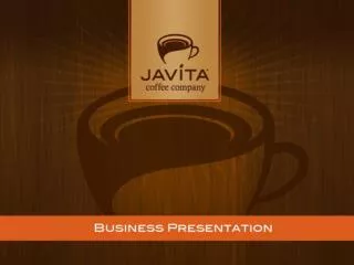 THE EVOLUTION OF COFFEE IS JAVITA!