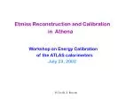 Etmiss Reconstruction and Calibration in Athena - slide 1