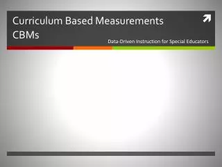 Curriculum Based Measurements CBMs