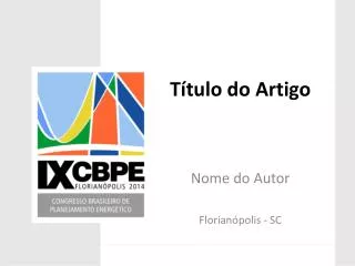 t tulo do artigo