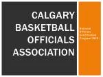 CALGARY BASKETBALL OFFICIALS ASSOCIATION - slide 1
