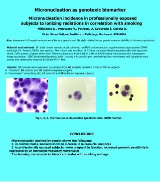 Micronucleation as genotoxic biomarker