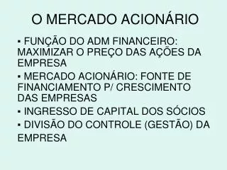 o mercado acion rio