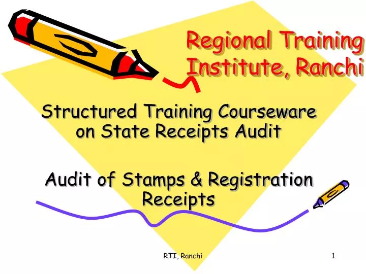regional training institute ranchi