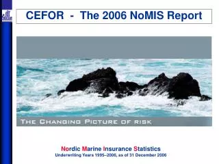 CEFOR - The 2006 NoMIS Report