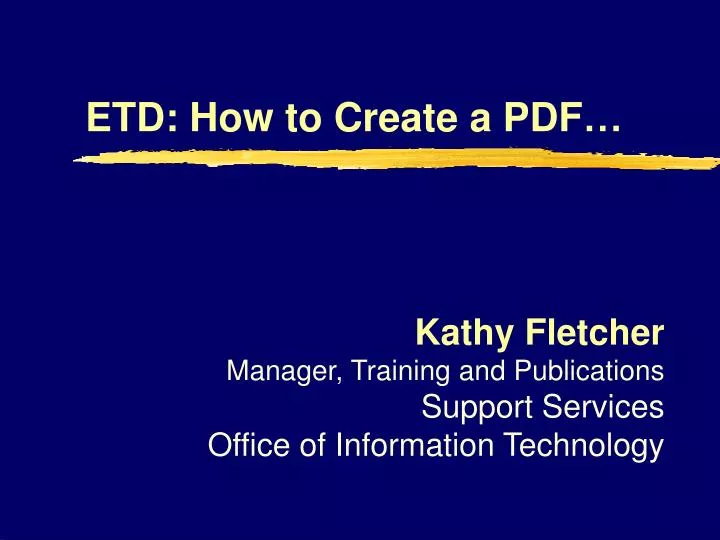 etd how to create a pdf