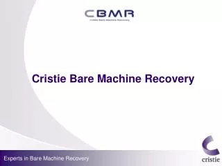 Cristie Bare Machine Recovery