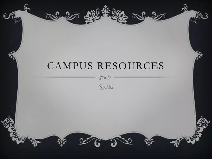 campus resources
