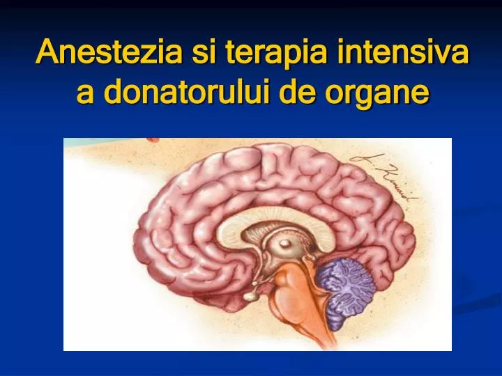 anestezia si terapia intensiva a donatorului de organe