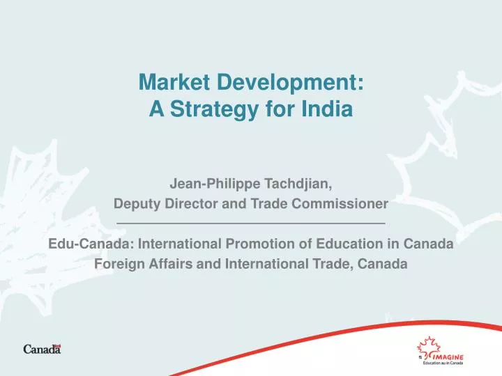 market development a strategy for india