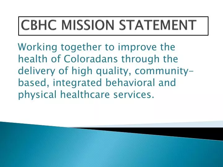 cbhc mission statement