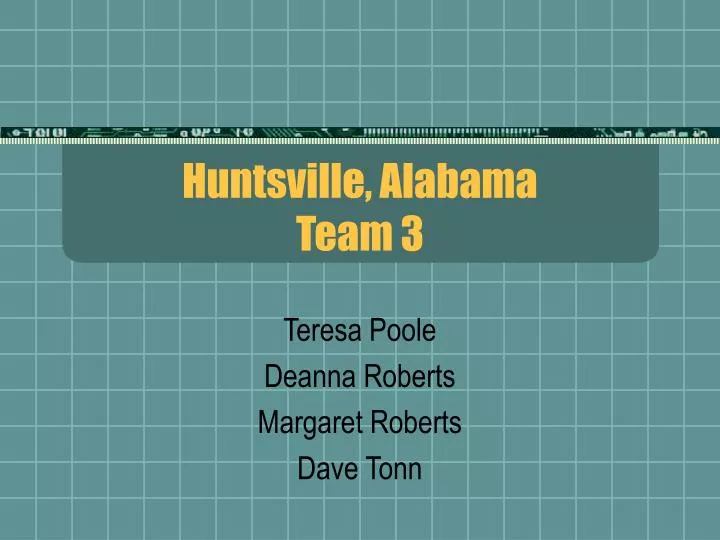 huntsville alabama team 3