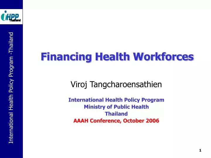 financing health workforces