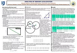 ANALYSIS OF INDOOR LOCALIZATION