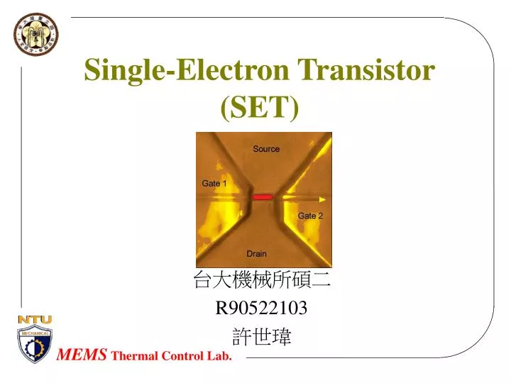 single electron transistor set