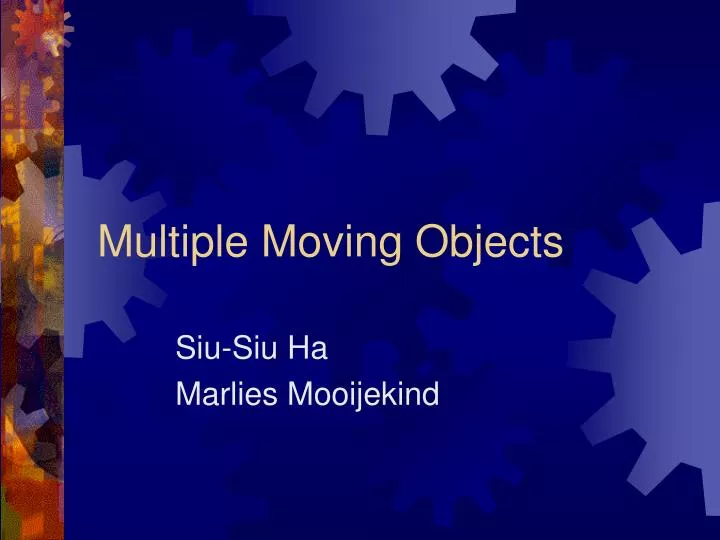multiple moving objects