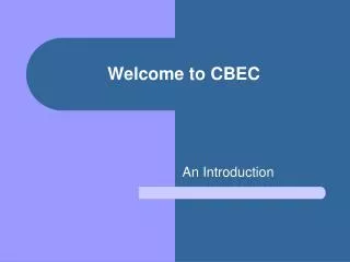 Welcome to CBEC