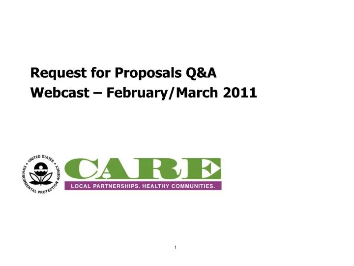 request for proposals q a webcast february march 2011