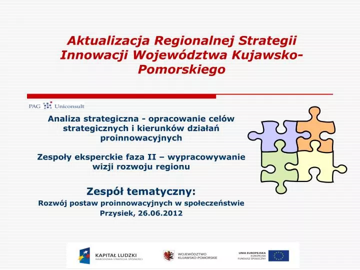 aktualizacja regionalnej strategii innowacji wojew dztwa kujawsko pomorskiego