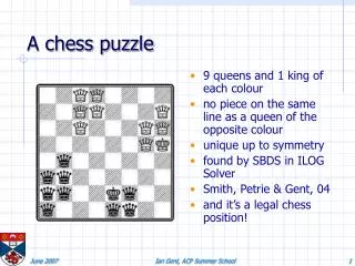 A chess puzzle