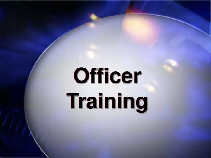 officer training