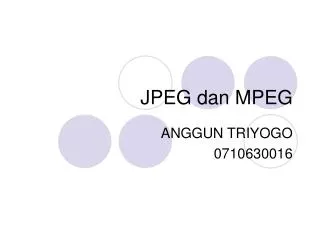 jpeg dan mpeg