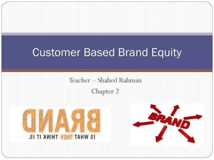 customer based brand equity