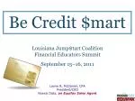 Be Credit $mart - slide 1