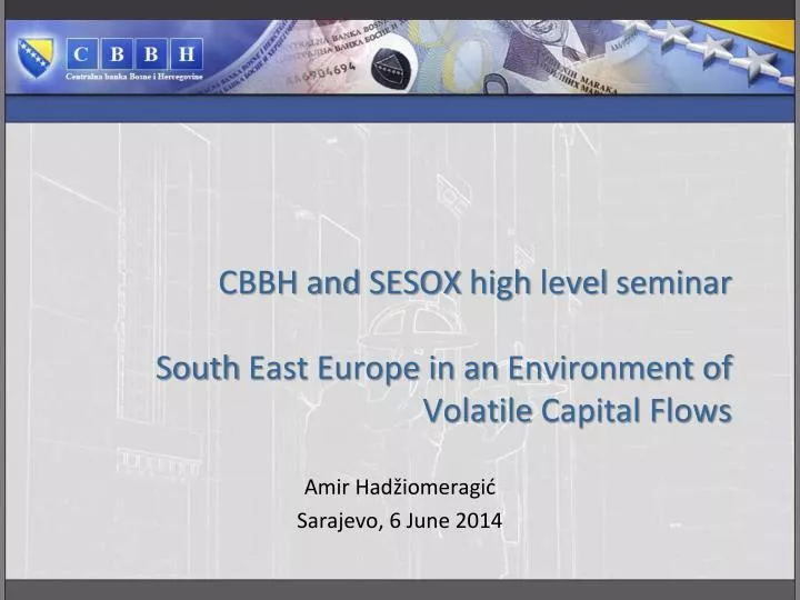cbbh and sesox high level seminar south east europe in an environment of volatile capital flows