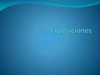 exposiciones
