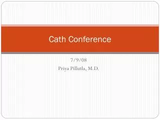 Cath Conference