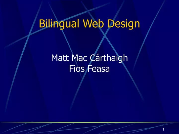 bilingual web design