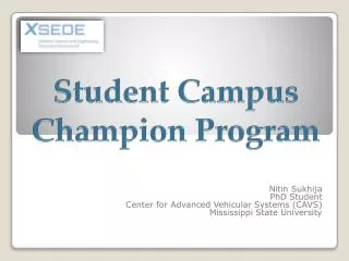 Student Campus Champion Program