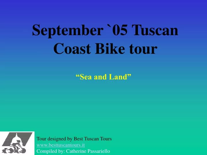 september 05 tuscan coast bike tour