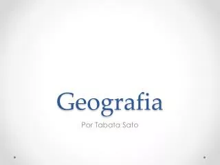 geografia