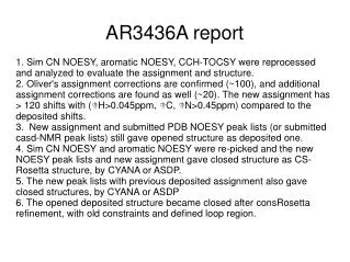 AR3436A report